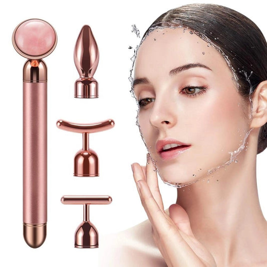 Revitalize Your Skin with the Four-in-One Electric Jade Beauty Stick - Massage, Lift, and Tighten!