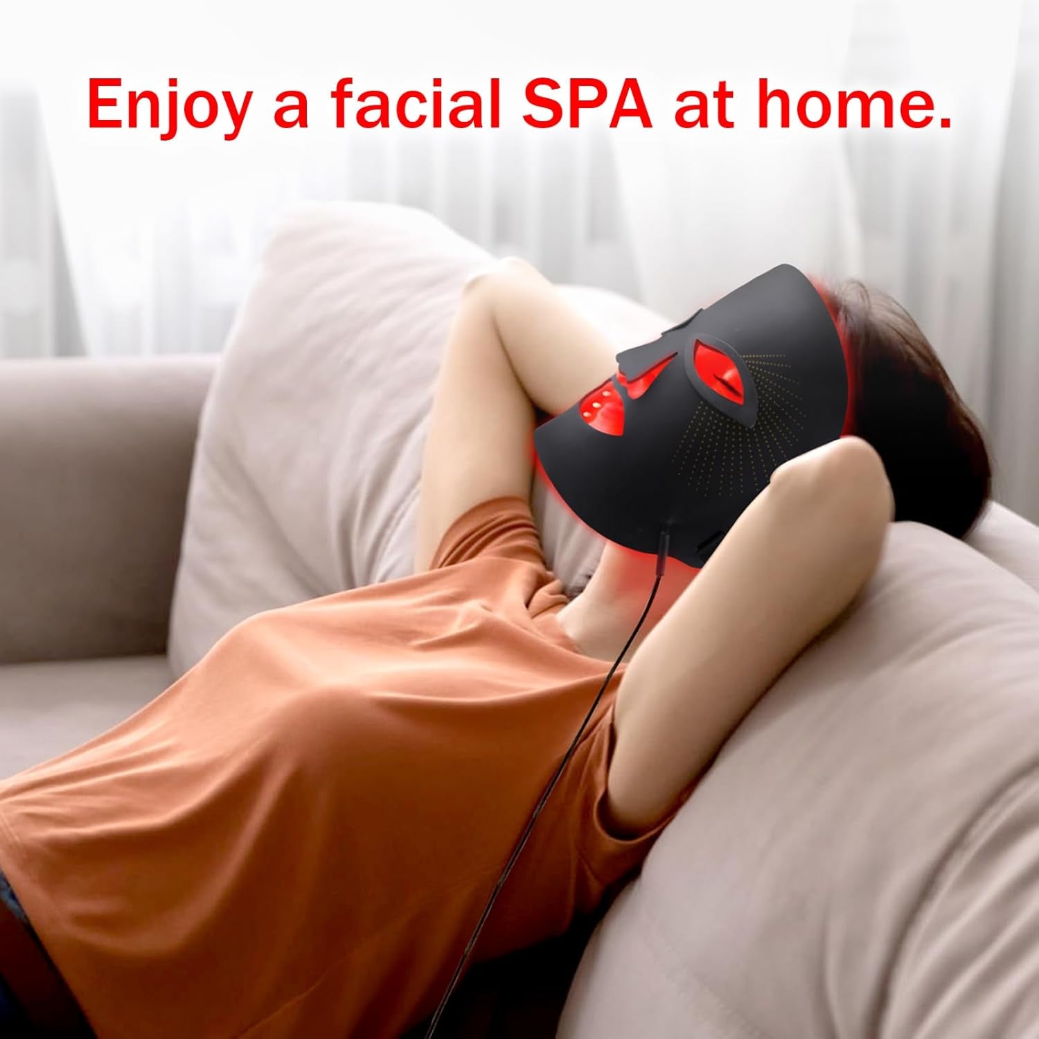 LumiGlow 7-Color LED Red Light Therapy Mask – Advanced At-Home Skin Rejuvenation