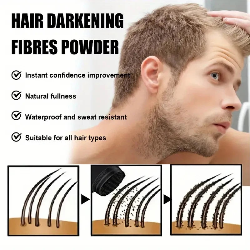 Fiber Powder 22G: Hair Building Fibers for Fuller Hair, Ideal for Men and Women