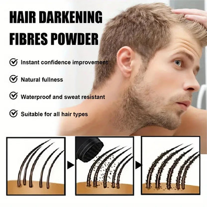 Fiber Powder 22G: Hair Building Fibers for Fuller Hair, Ideal for Men and Women
