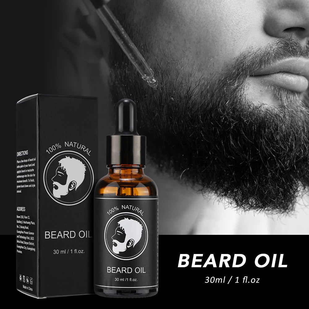 BeardBoost Premium Beard Oil – Nourishing Formula with Argan, Jojoba & Biotin (30ml)