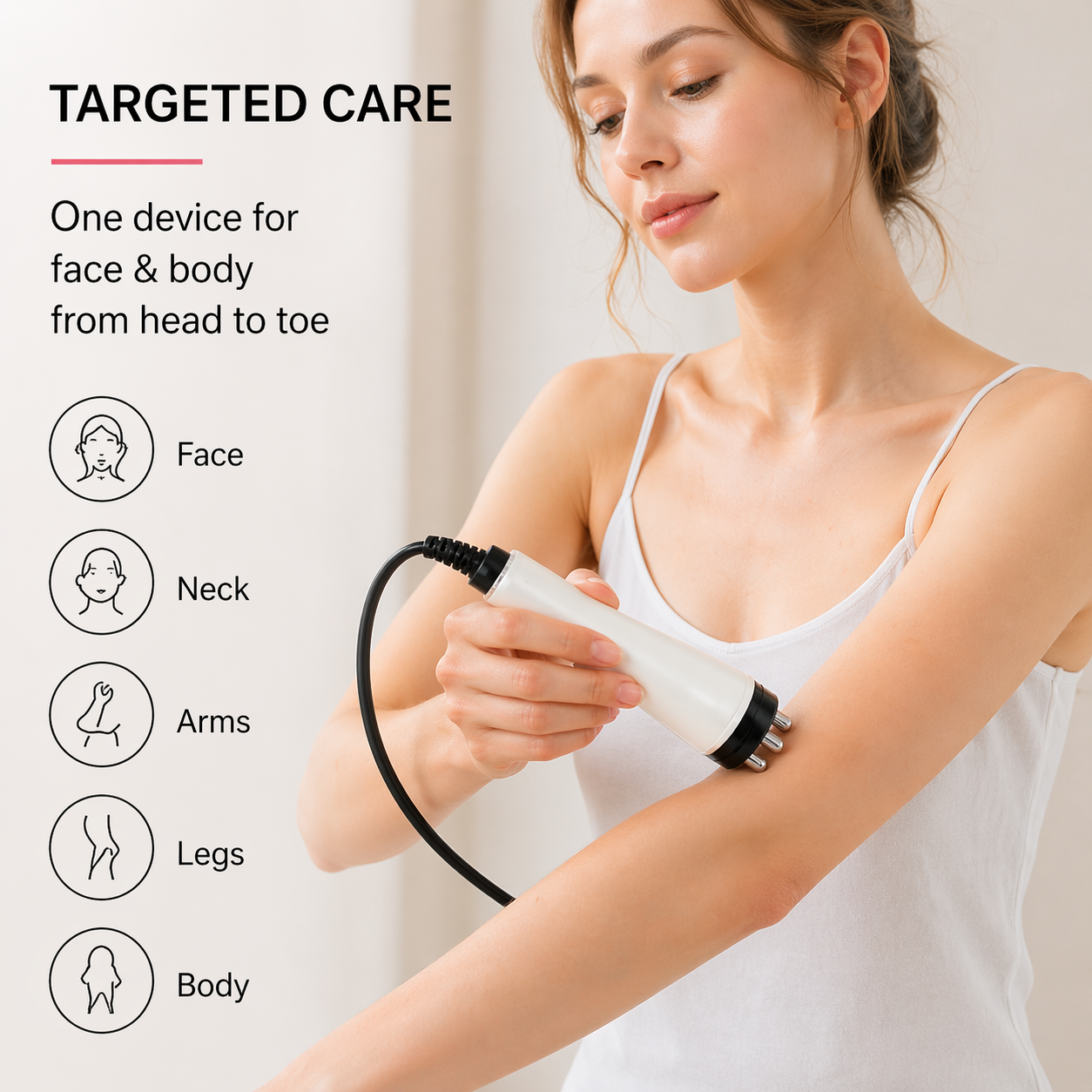 EMS & Radio Frequency Skin Rejuvenation Device – Lift, Firm & Revitalize Your Skin at Home