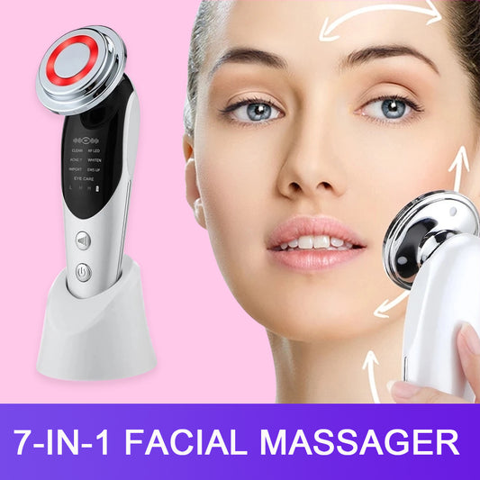 Revitalize Your Skin with the 7-in-1 EMS Micro-Current LED Facial Massager – The Ultimate Beauty Device for a Radiant Complexion