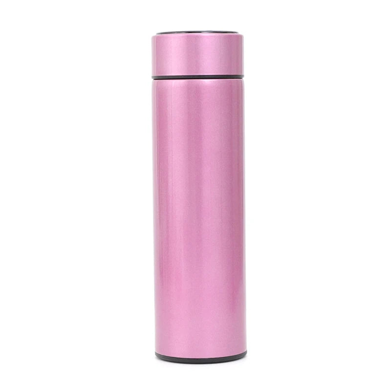 Innovative Stainless Steel Smart Water Bottle - Leak Proof, Double Walled, with LCD Temperature Display to Keep Your Drinks Hot or Cold!