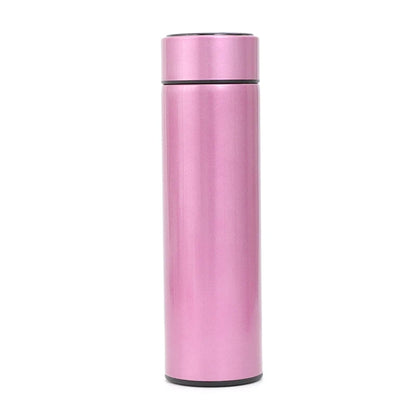 Innovative Stainless Steel Smart Water Bottle - Leak Proof, Double Walled, with LCD Temperature Display to Keep Your Drinks Hot or Cold!