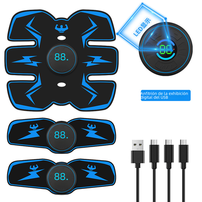 CorePulse EMS Abdominal Muscle Toner – Vibration, Heat & Core Activation System