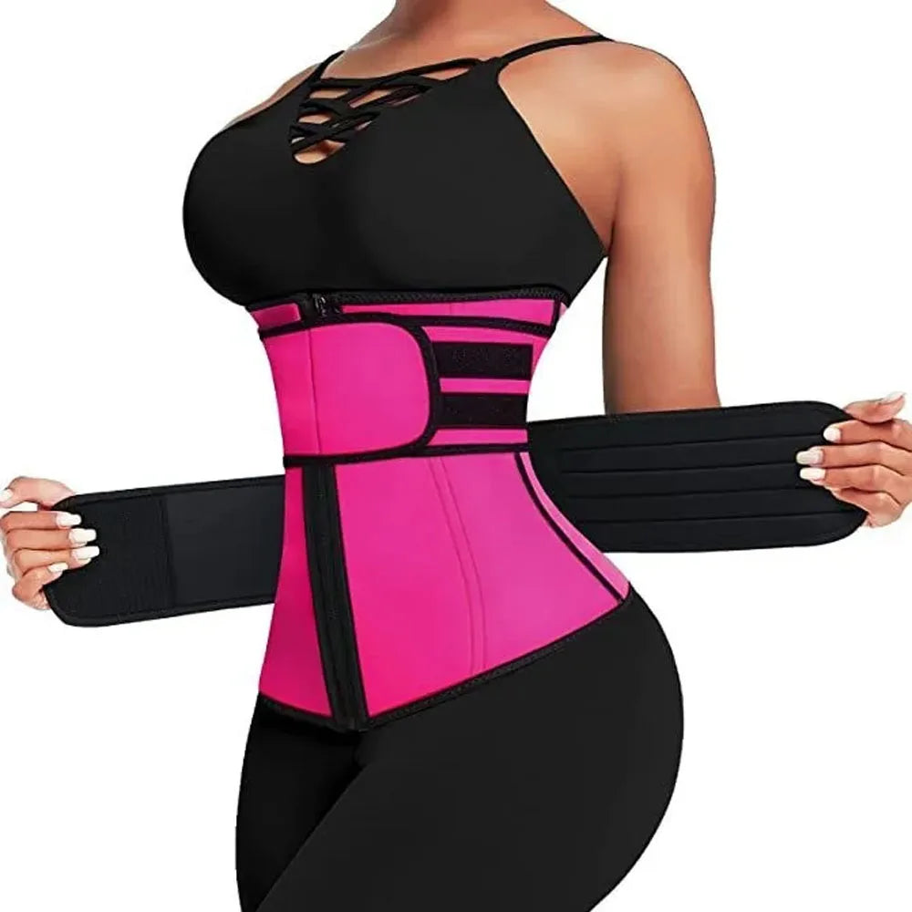 Women Waist Trainer Fitness Sauna Sweat Neoprene Slimming Belt Girdle Shapewear Modeling Strap Body Shapers