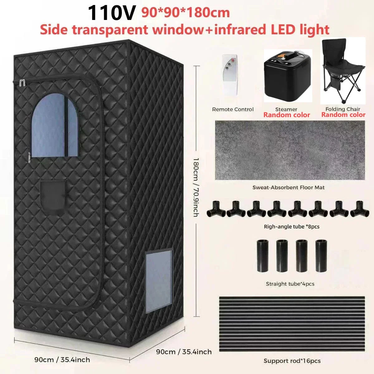 FrozenHeat Foldable Infrared Sauna Box – Your Personal Spa, Right at Home