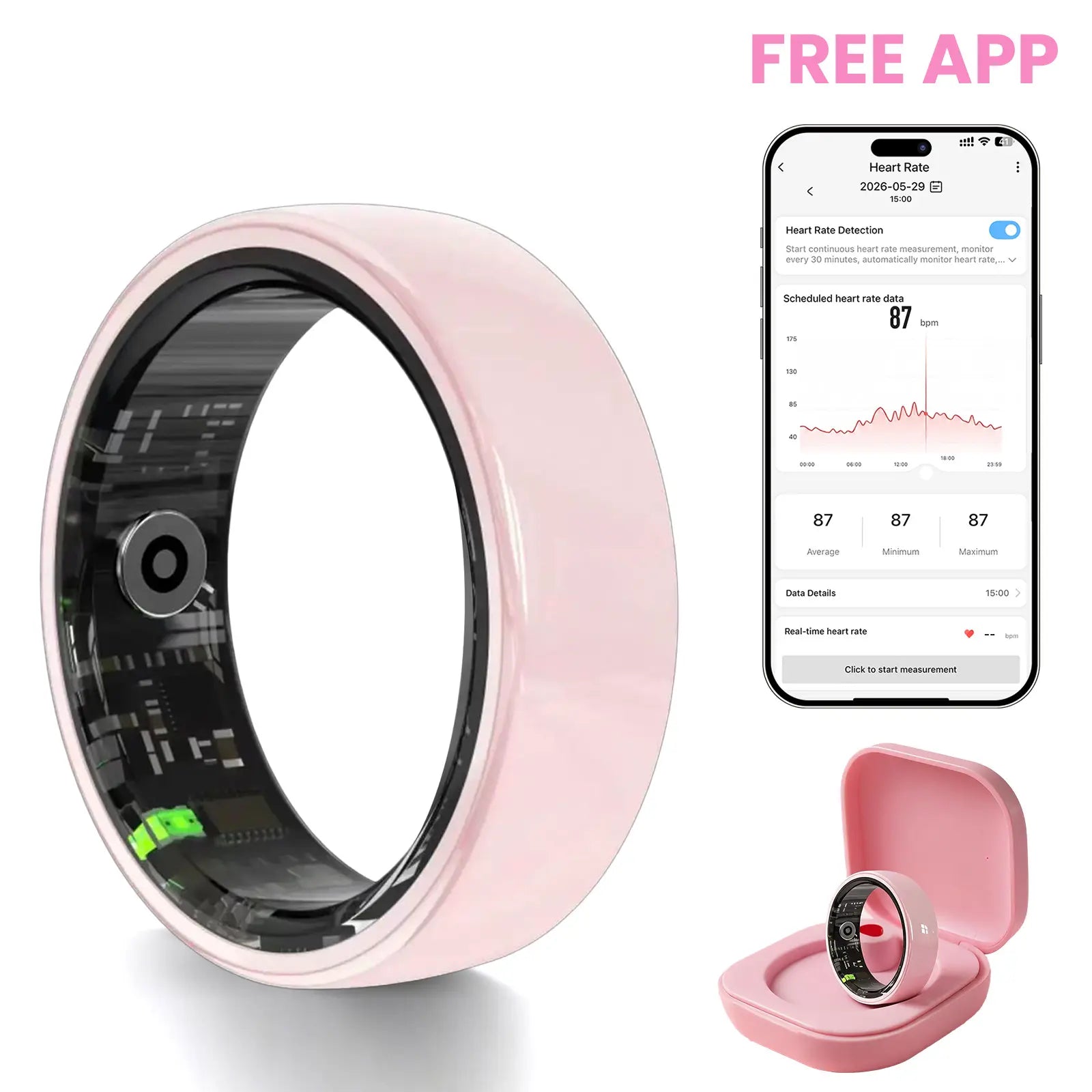 QRing™ R12 Ceramic Smart Ring – Advanced Health & Fitness Tracking at Your Fingertips