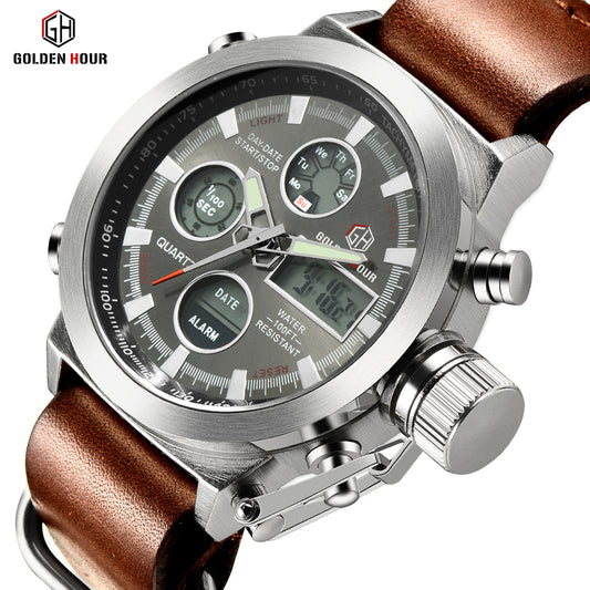 VoltEdg Dual Display Sports Watch – Rugged Analog-Digital Performance Watch