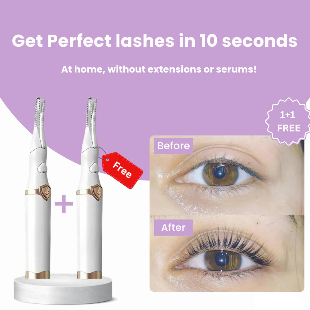 Elevate Your Lash Game with the Rechargeable 360° Rotating Electric Eyelash Curler - Perfect for Effortless, Pain-Free Curls!