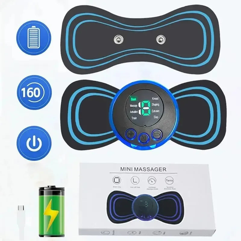 NeckEase Mini Cervical Massager – Smart EMS Neck & Body Relaxation Device