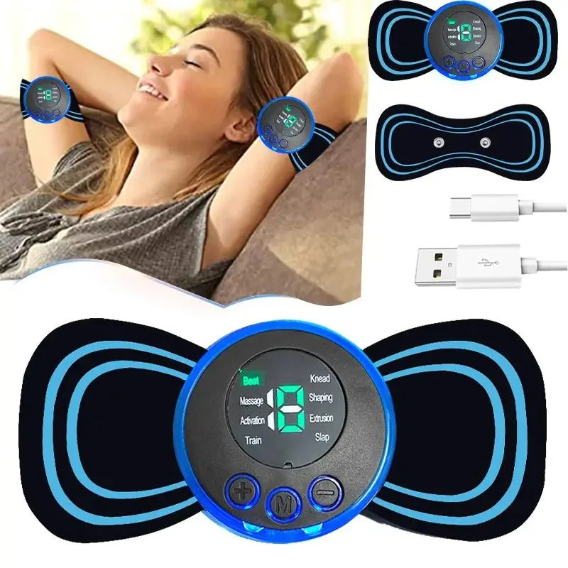 Revitalize Your Senses with the Intelligent Mini Electric Neck Massager - Portable Relief for Neck and Shoulder Tension!