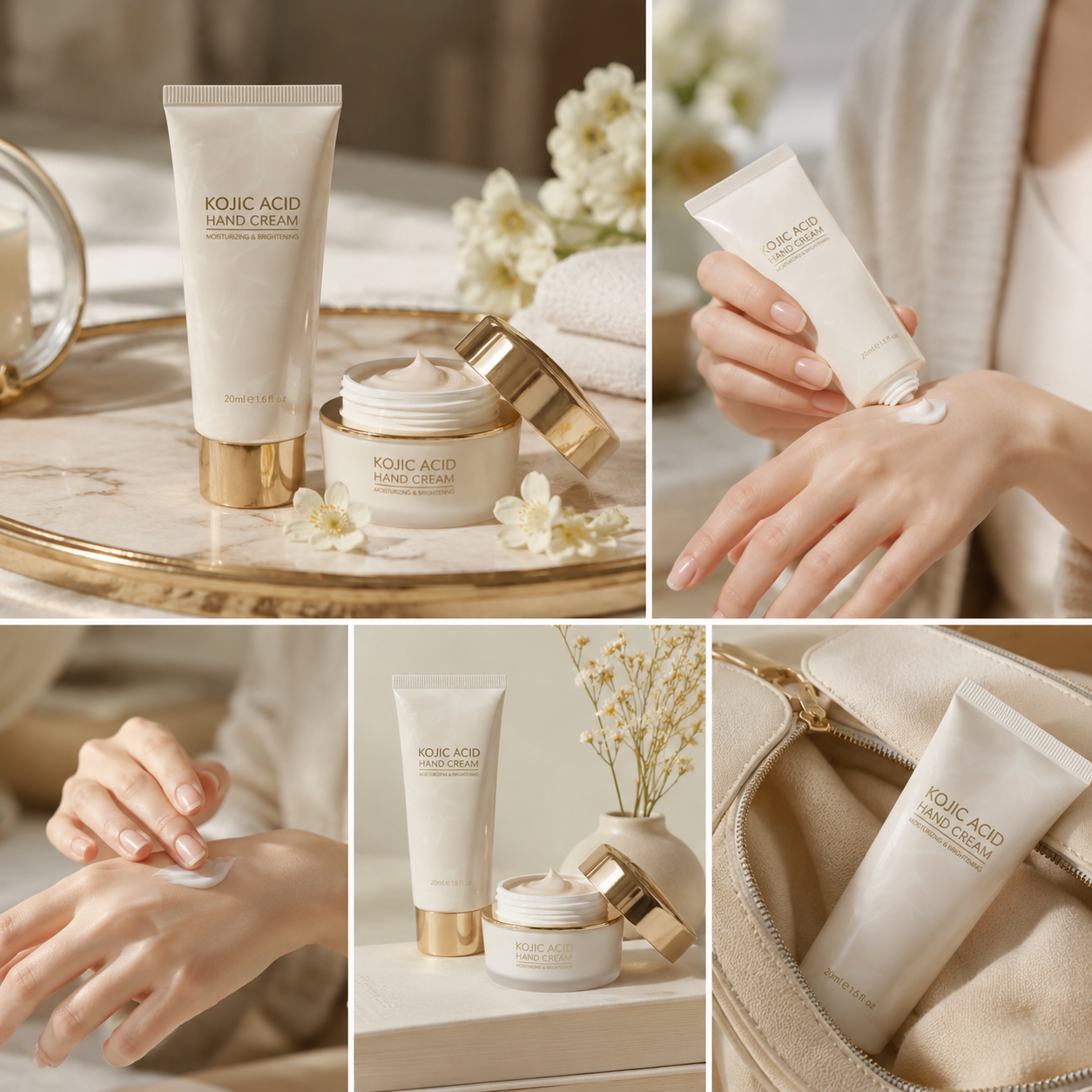 Kojic Acid Brightening Hand Cream – Deep Moisture & Radiant Skin Care