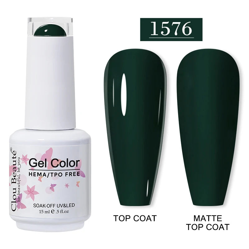 Clou Beauté HEMA & TPO Free Gel Nail Polish – 15ml Professional UV/LED compatible