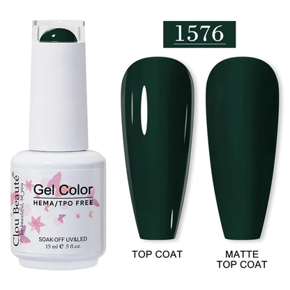 Clou Beauté HEMA & TPO Free Gel Nail Polish – 15ml Professional UV/LED compatible