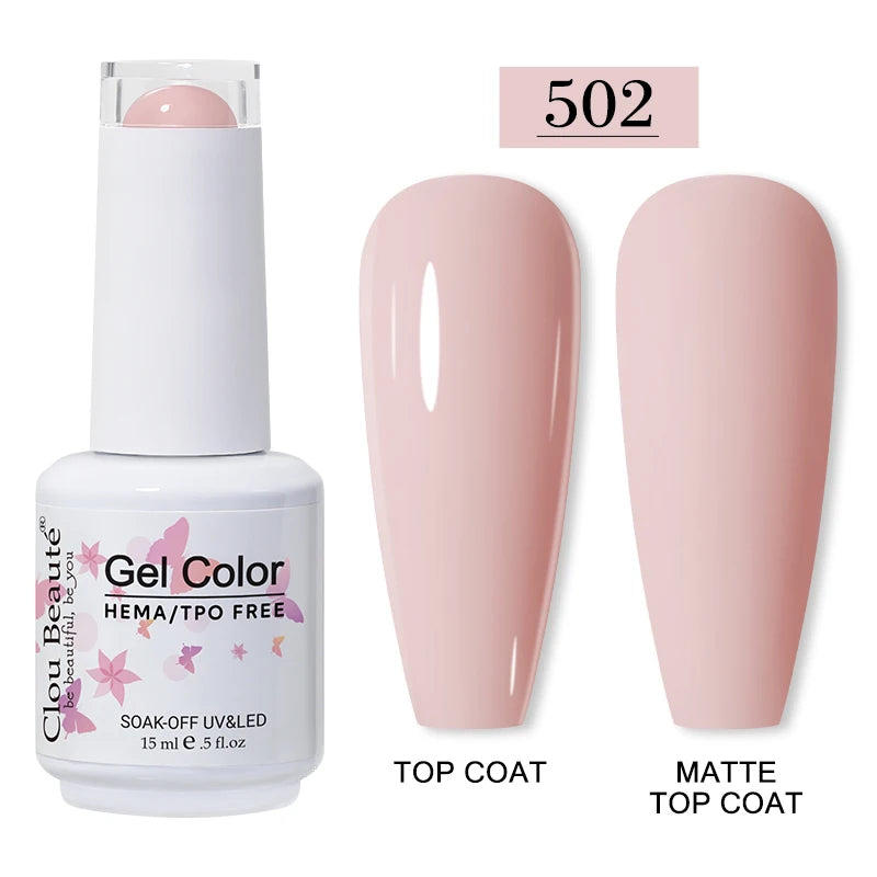 Clou Beauté HEMA & TPO Free Gel Nail Polish – 15ml Professional UV/LED compatible