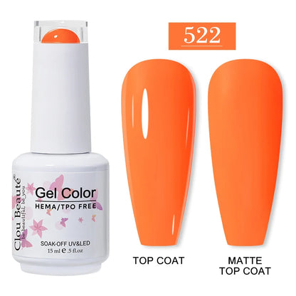 Clou Beauté HEMA & TPO Free Gel Nail Polish – 15ml Professional UV/LED compatible