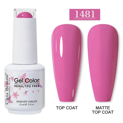 Clou Beauté HEMA & TPO Free Gel Nail Polish – 15ml Professional UV/LED compatible