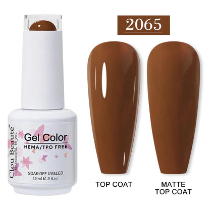 Clou Beauté HEMA & TPO Free Gel Nail Polish – 15ml Professional UV/LED compatible