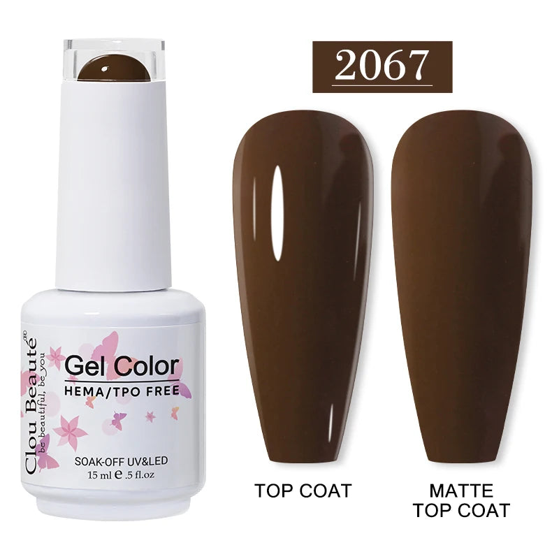 Clou Beauté HEMA & TPO Free Gel Nail Polish – 15ml Professional UV/LED compatible
