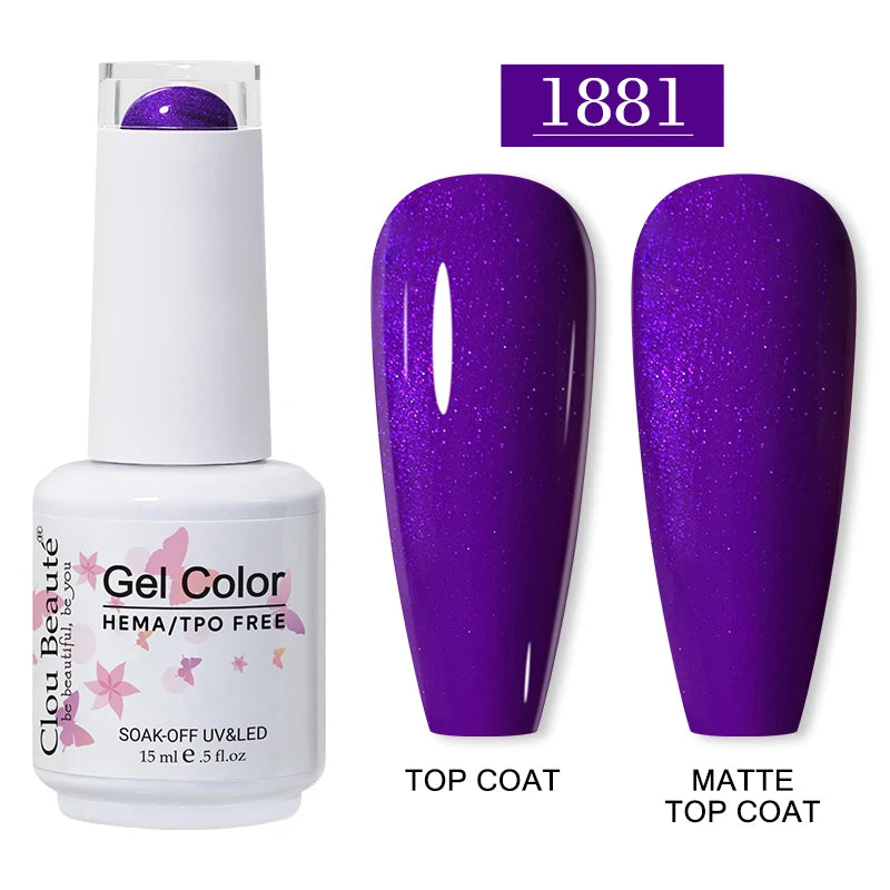 Clou Beauté HEMA & TPO Free Gel Nail Polish – 15ml Professional UV/LED compatible