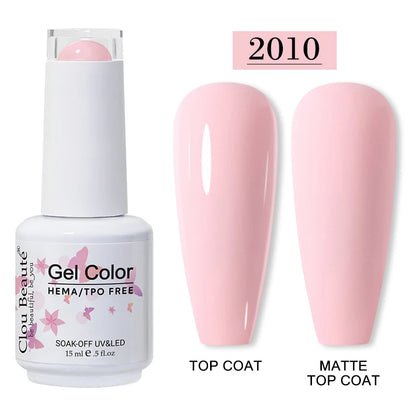 Clou Beauté HEMA & TPO Free Gel Nail Polish – 15ml Professional UV/LED compatible