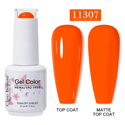 Clou Beauté HEMA & TPO Free Gel Nail Polish – 15ml Professional UV/LED compatible