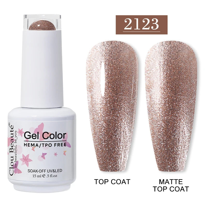 Clou Beauté HEMA & TPO Free Gel Nail Polish – 15ml Professional UV/LED compatible