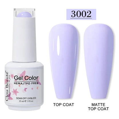 Clou Beauté HEMA & TPO Free Gel Nail Polish – 15ml Professional UV/LED compatible