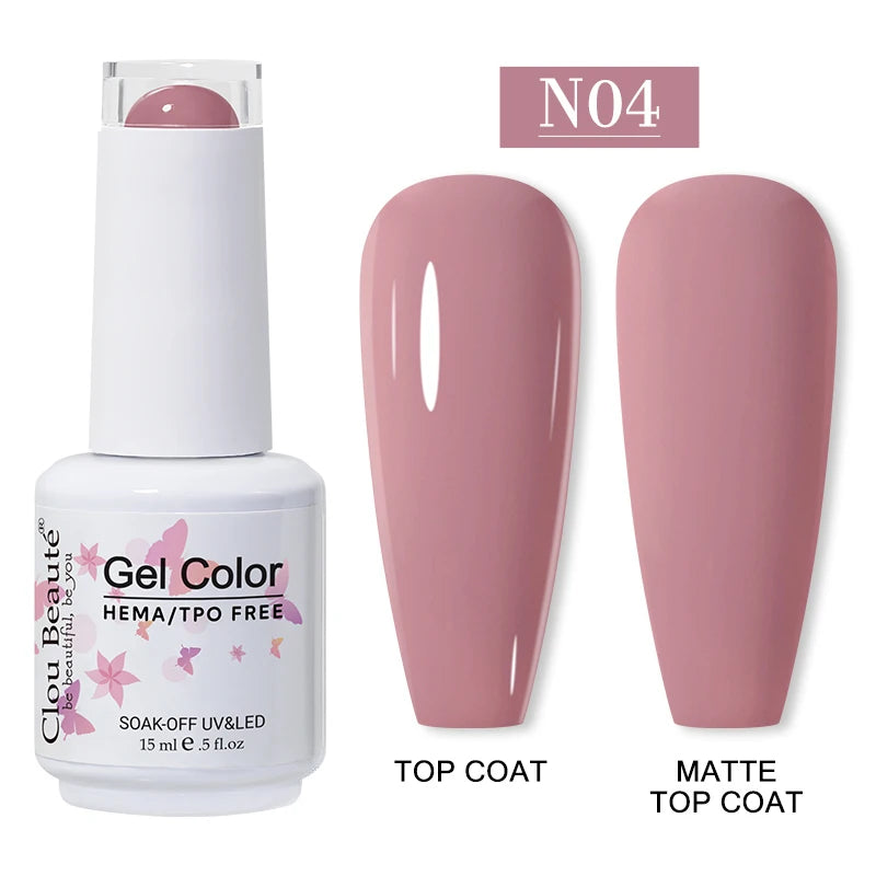 Clou Beauté HEMA & TPO Free Gel Nail Polish – 15ml Professional UV/LED compatible