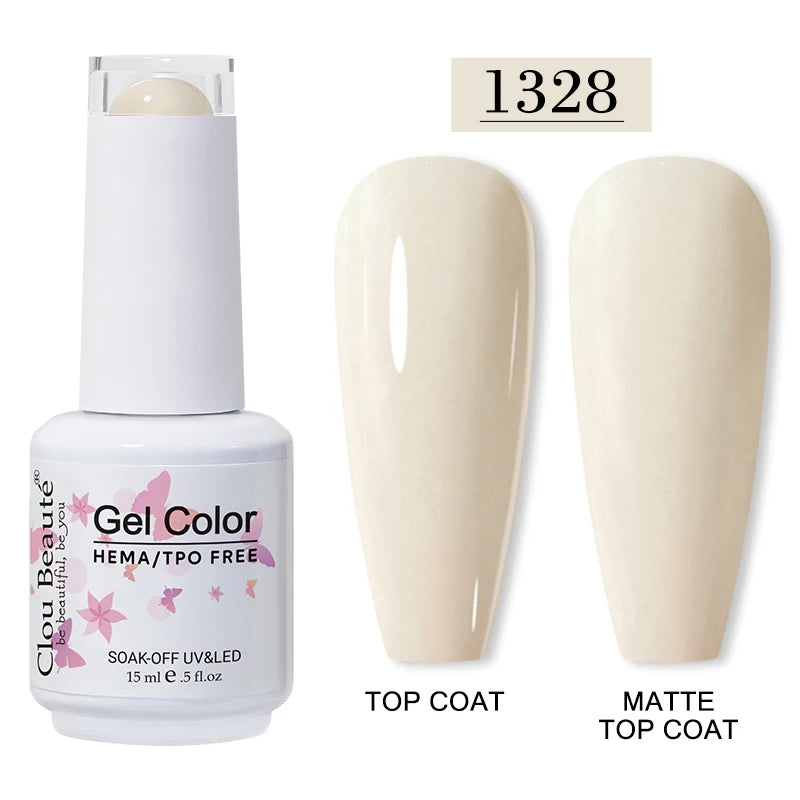 Clou Beauté HEMA & TPO Free Gel Nail Polish – 15ml Professional UV/LED compatible