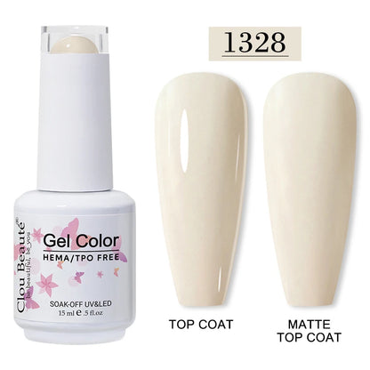Clou Beauté HEMA & TPO Free Gel Nail Polish – 15ml Professional UV/LED compatible