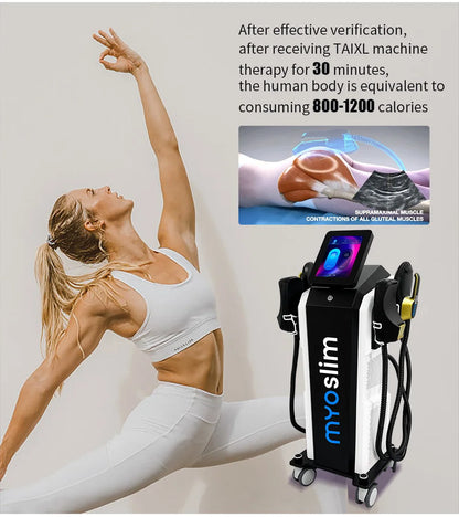SculptMax Pro EMS & RF Body Sculpting 6500W HI-EMT MYOSLIM System