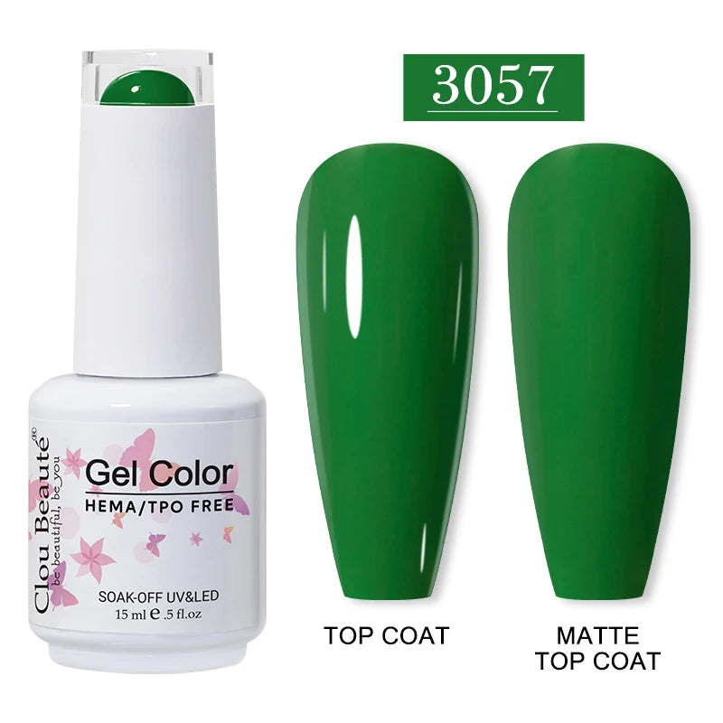 Clou Beauté HEMA & TPO Free Gel Nail Polish – 15ml Professional UV/LED compatible