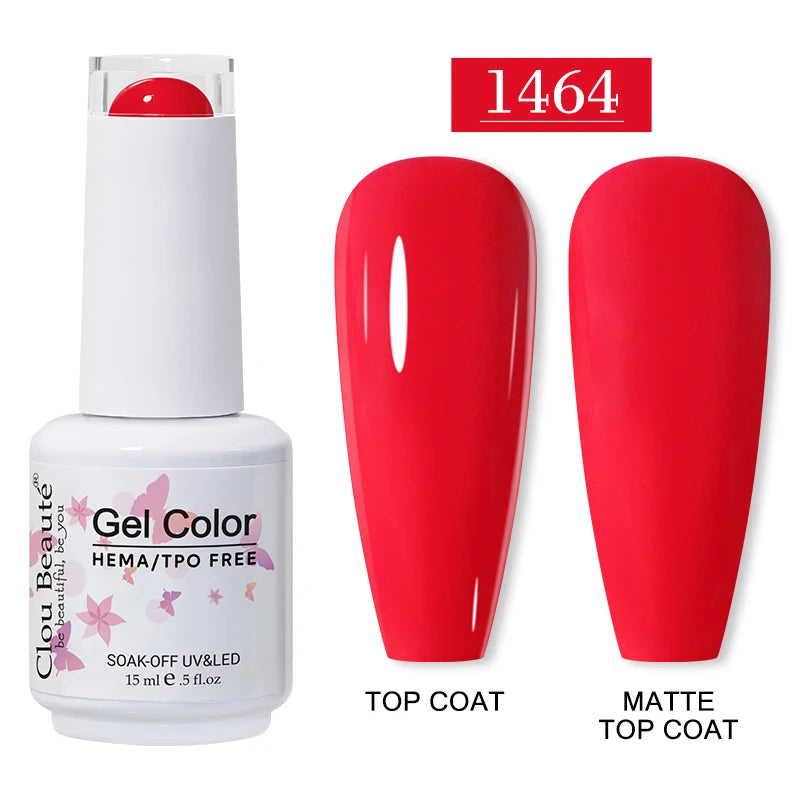 Clou Beauté HEMA & TPO Free Gel Nail Polish – 15ml Professional UV/LED compatible
