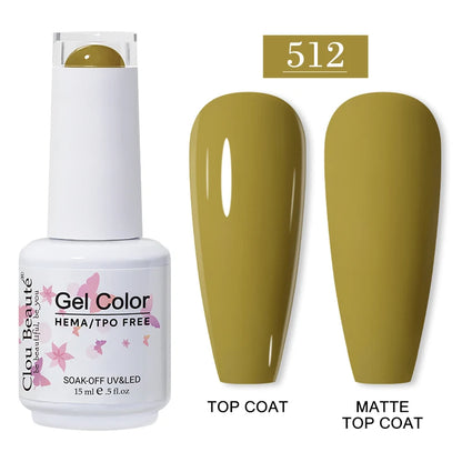 Clou Beauté HEMA & TPO Free Gel Nail Polish – 15ml Professional UV/LED compatible