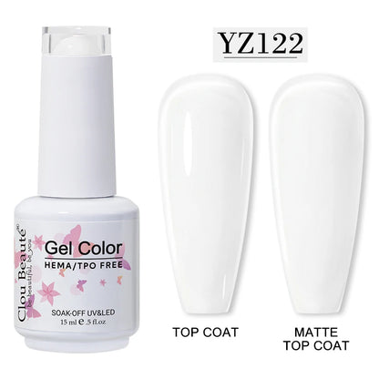 Clou Beauté HEMA & TPO Free Gel Nail Polish – 15ml Professional UV/LED compatible