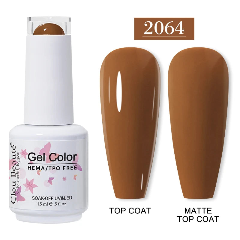 Clou Beauté HEMA & TPO Free Gel Nail Polish – 15ml Professional UV/LED compatible