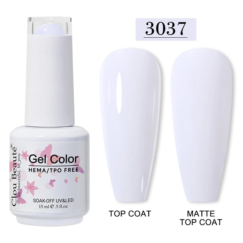 Clou Beauté HEMA & TPO Free Gel Nail Polish – 15ml Professional UV/LED compatible