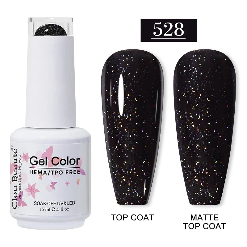 Clou Beauté HEMA & TPO Free Gel Nail Polish – 15ml Professional UV/LED compatible
