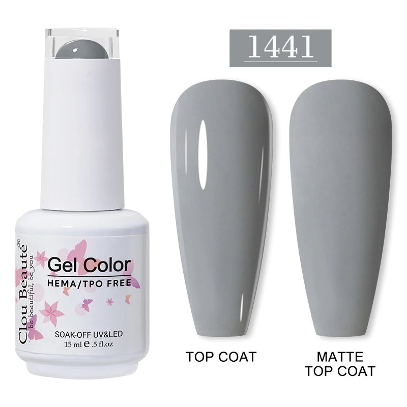 Clou Beauté HEMA & TPO Free Gel Nail Polish – 15ml Professional UV/LED compatible