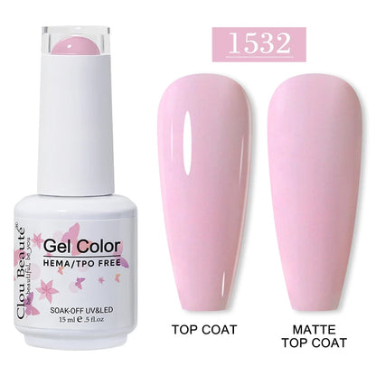 Clou Beauté HEMA & TPO Free Gel Nail Polish – 15ml Professional UV/LED compatible