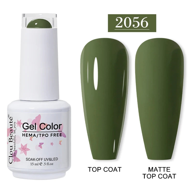 Clou Beauté HEMA & TPO Free Gel Nail Polish – 15ml Professional UV/LED compatible