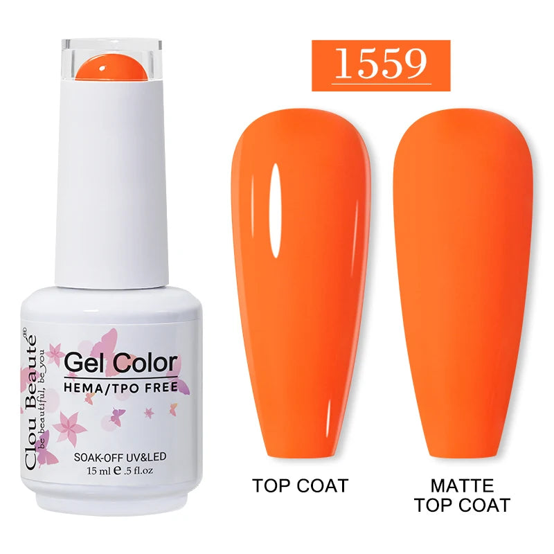 Clou Beauté HEMA & TPO Free Gel Nail Polish – 15ml Professional UV/LED compatible