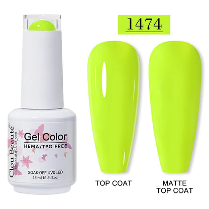 Clou Beauté HEMA & TPO Free Gel Nail Polish – 15ml Professional UV/LED compatible