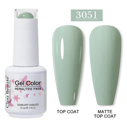 Clou Beauté HEMA & TPO Free Gel Nail Polish – 15ml Professional UV/LED compatible