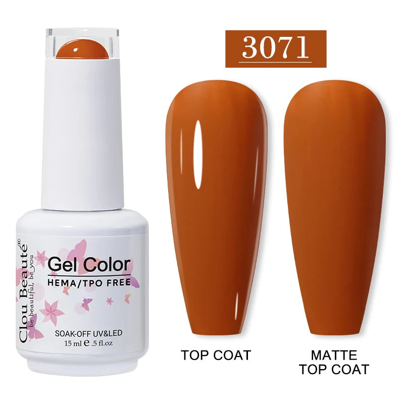Clou Beauté HEMA & TPO Free Gel Nail Polish – 15ml Professional UV/LED compatible