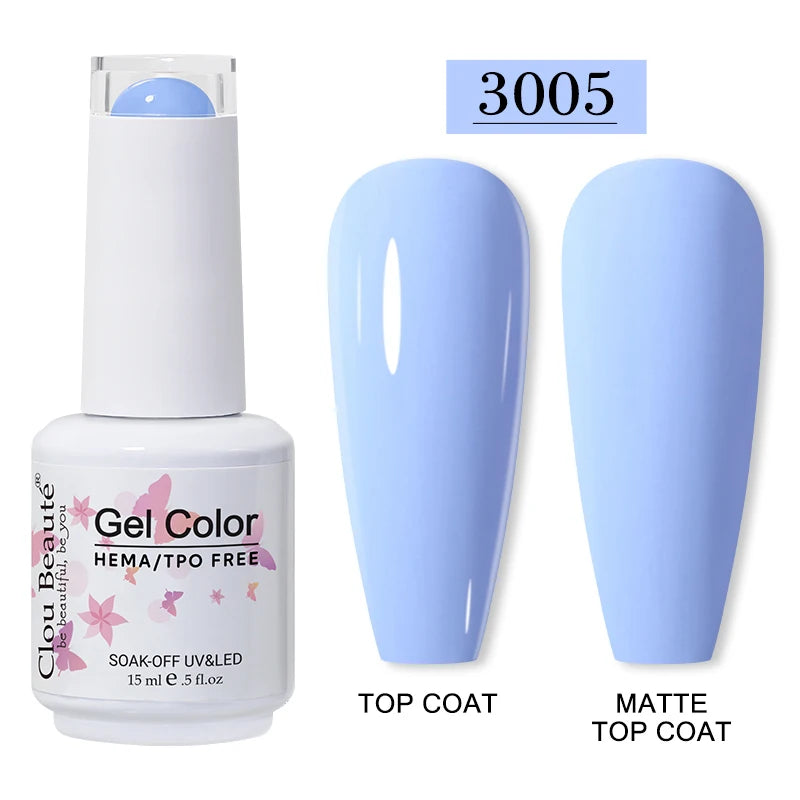Clou Beauté HEMA & TPO Free Gel Nail Polish – 15ml Professional UV/LED compatible
