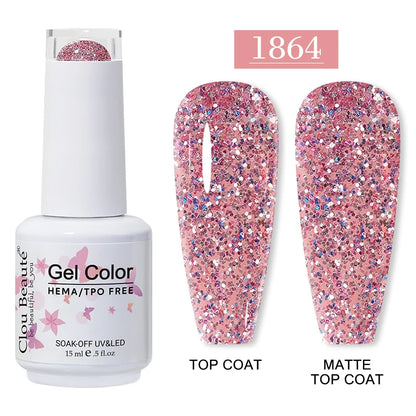 Clou Beauté HEMA & TPO Free Gel Nail Polish – 15ml Professional UV/LED compatible